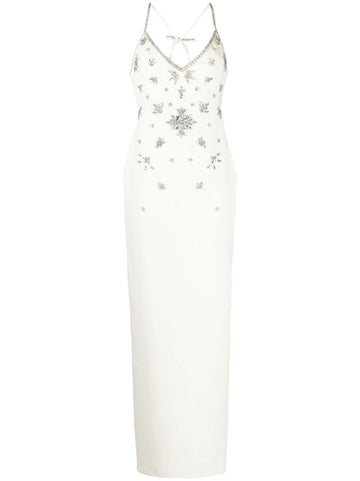 Shuxin's Design Of The Same Water-Drilled Sling Dress Female Senior Sense V-Neck Body Banquet Bag-Gown Dress Dress
